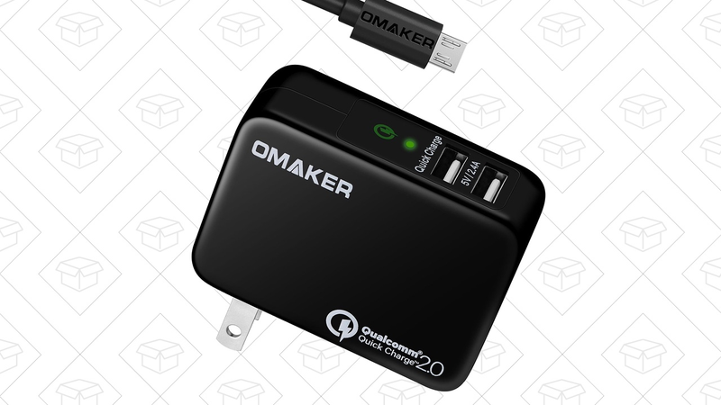 Omaker QC 2.0 Dual Charger, $4 with code QOM3OFT3
